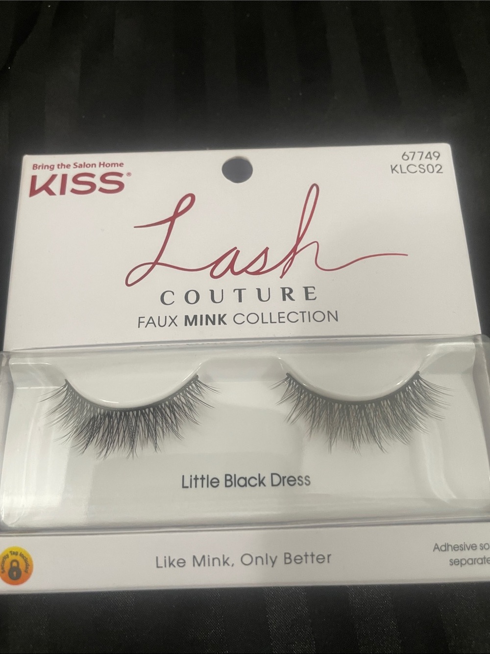 Kiss Lash Couture Faux Mink False Lashes - Little Black Dress (black)